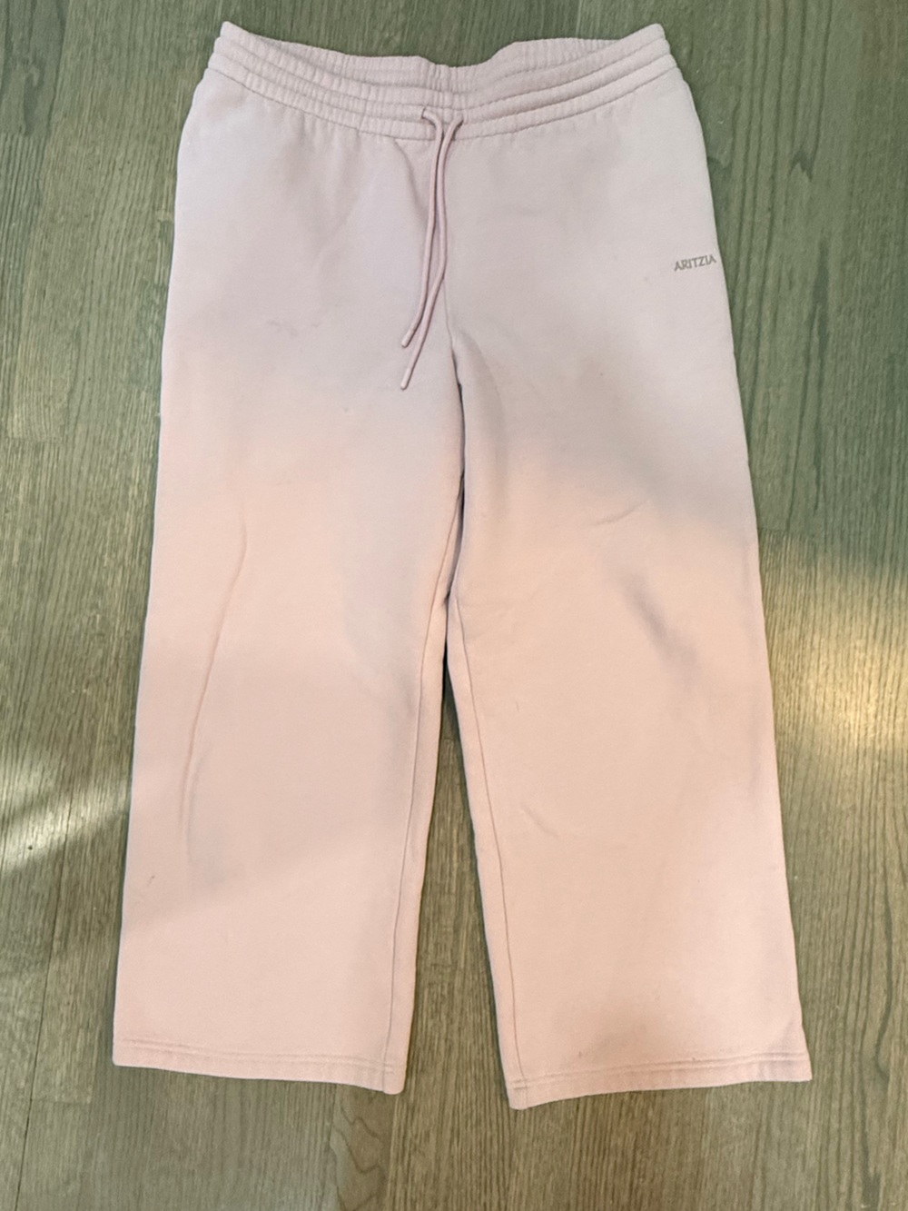 Cozy Sweatfleece Boyfriend Wide Sweatpant- Dusty Pink